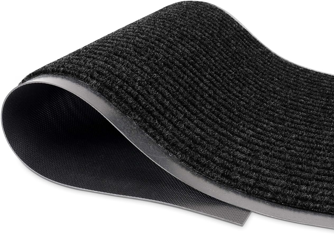 MaxMat® Extra Large Commercial Floor Mat, 3 x 5 Feet Heavy Duty, Waterproof, Low-Profile, Easy to Clean, Rubber Entry Mat (RIB0035BL, Black)