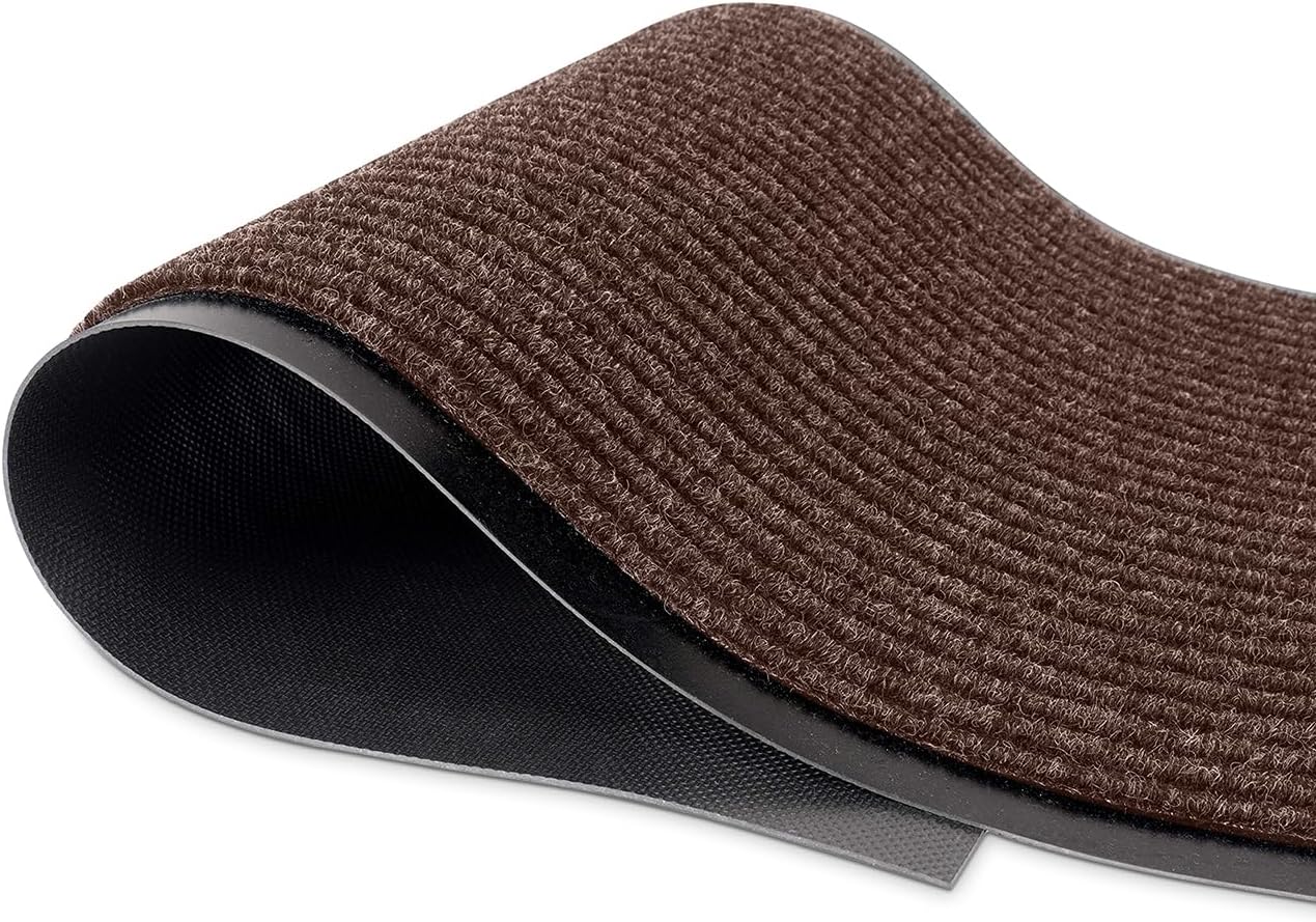 MaxMat® Extra Large Commercial Floor Mat, 3 x 5 Feet Heavy Duty, Waterproof, Low-Profile, Easy to Clean, Rubber Entry Mat (RIB0035BL, Black)